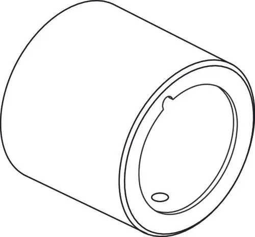 Abdeckkappe in runder Form, geeignet für verschiedene Anwendungen, mit Designmerkmalen. Produkt von Ideal Standard.